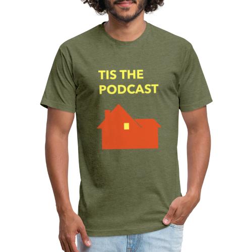 Tis the Podcast Home Alone Logo - Men’s Fitted Poly/Cotton T-Shirt
