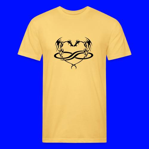 Polydragon (black) - Unisex Poly/Cotton T-Shirt