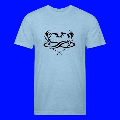 Polydragon (black) - Unisex Poly/Cotton T-Shirt