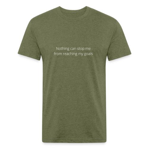 Nothing can stop me from reaching my goals (Black) - Unisex Poly/Cotton T-Shirt