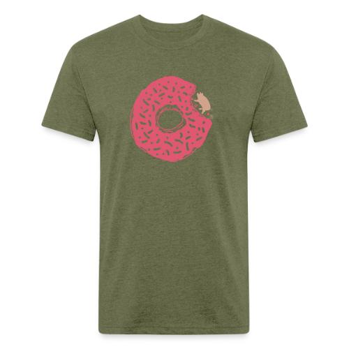 Pig and Donut - Unisex Poly/Cotton T-Shirt