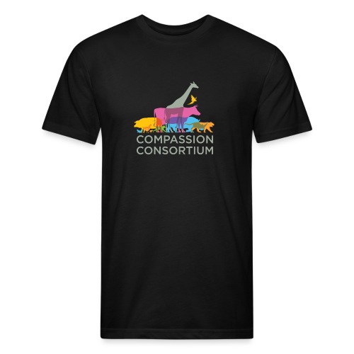 Compassion Consortium Supergraphic - Men’s Fitted Poly/Cotton T-Shirt