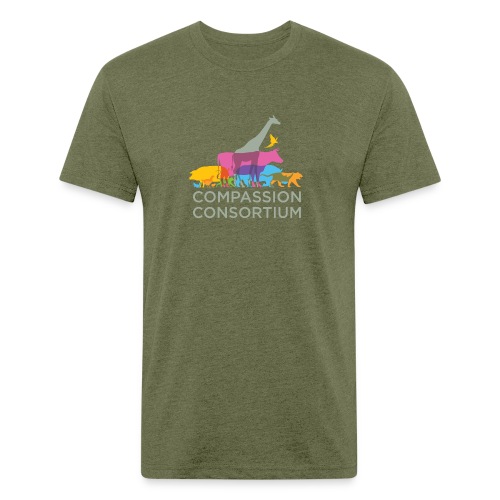 Compassion Consortium Supergraphic - Fitted Cotton/Poly T-Shirt by Next Level