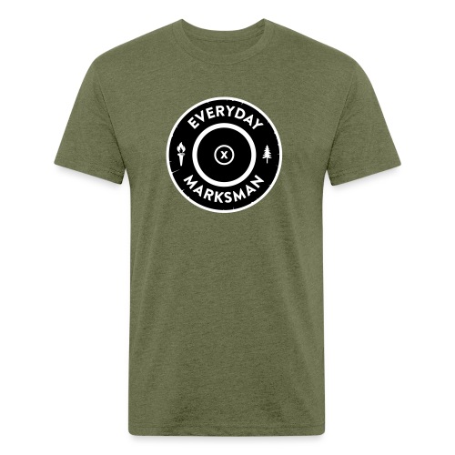 Everyday Marksman Classic Logo - Fitted Cotton/Poly T-Shirt by Next Level