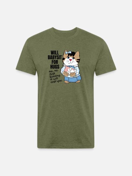 Cute Babysitter Humor - Unisex Poly/Cotton T-Shirt - heather military green