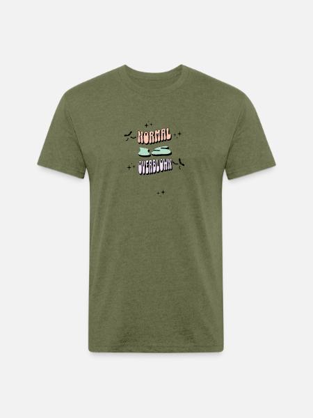 Normal is Overblown - Unisex Poly/Cotton T-Shirt - heather military green