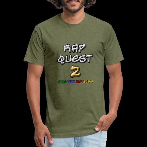RQ2 Logo - Men’s Fitted Poly/Cotton T-Shirt