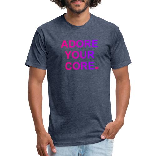 ADORE YOUR CORE - Men’s Fitted Poly/Cotton T-Shirt