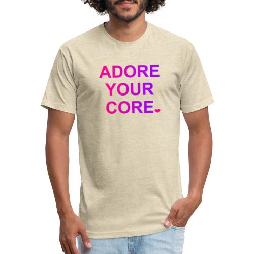 ADORE YOUR CORE - Men’s Fitted Poly/Cotton T-Shirt