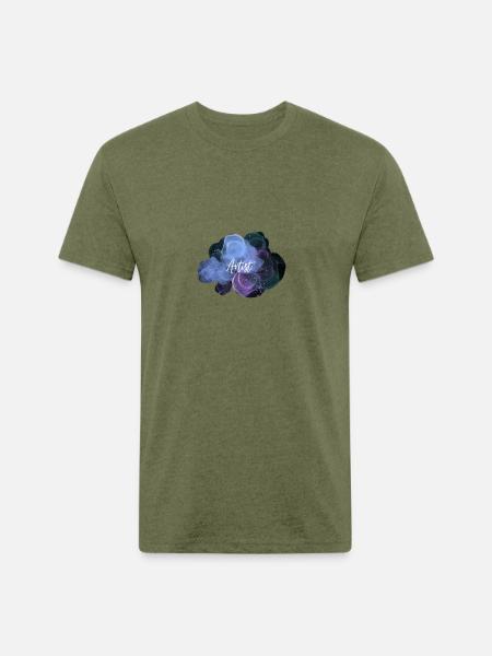 Artist - Unisex Poly/Cotton T-Shirt - heather military green