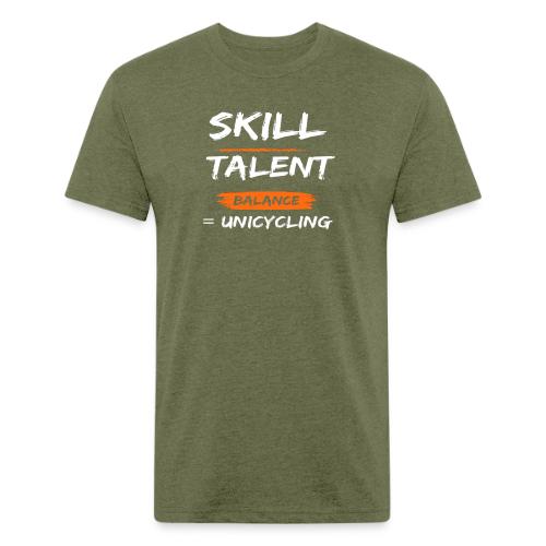 Skill Talent Balance = Unicycling - Unisex Poly/Cotton T-Shirt