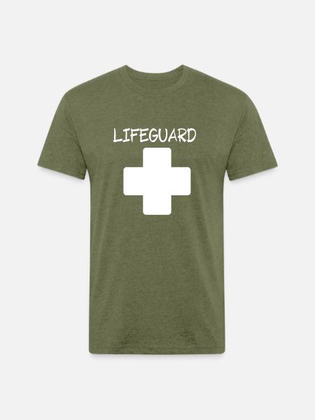 LIFEGUARD - Unisex Poly/Cotton T-Shirt - heather military green