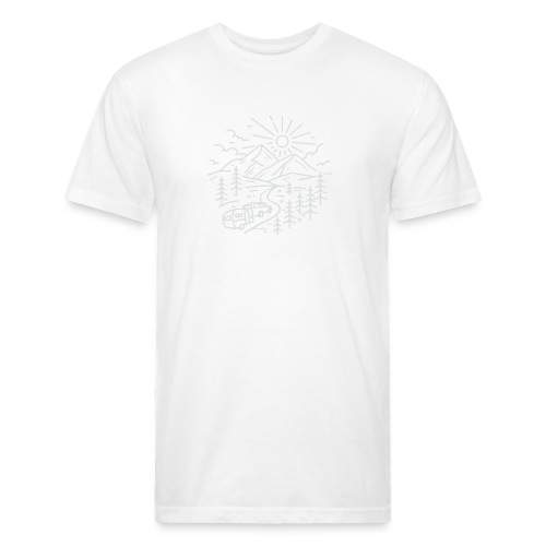 LWRoad White Logo - Fitted Cotton/Poly T-Shirt by Next Level