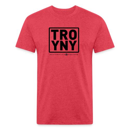 TROY NY Cube - Unisex Poly/Cotton T-Shirt