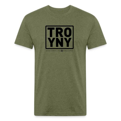 TROY NY Cube - Unisex Poly/Cotton T-Shirt