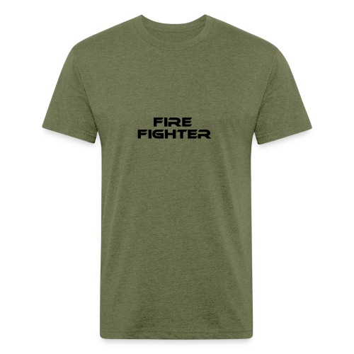 fire fighter - Men’s Fitted Poly/Cotton T-Shirt