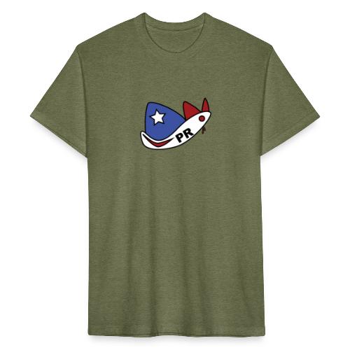 Puerto Rico Air - Fitted Cotton/Poly T-Shirt by Next Level