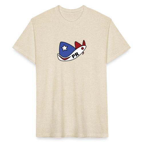 Puerto Rico Air - Fitted Cotton/Poly T-Shirt by Next Level