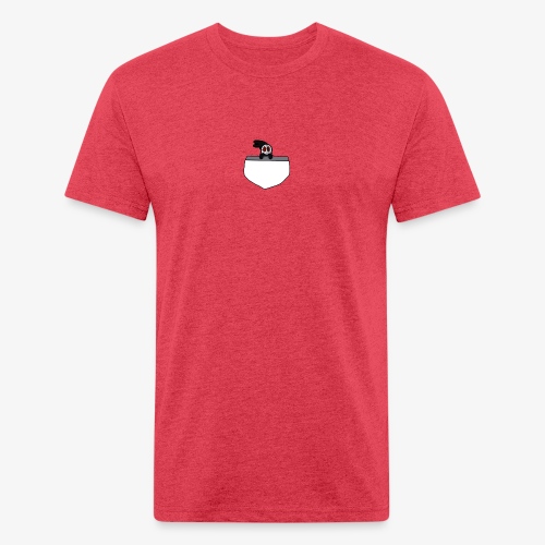 Scar Pocket Buddy - Men’s Fitted Poly/Cotton T-Shirt