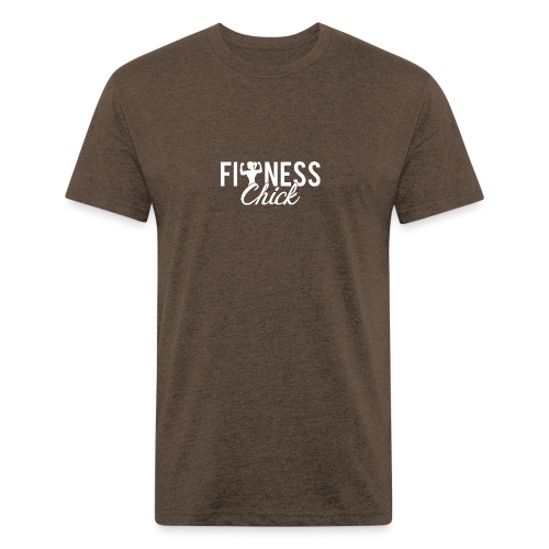 Fitness Chick - Men’s Fitted Poly/Cotton T-Shirt
