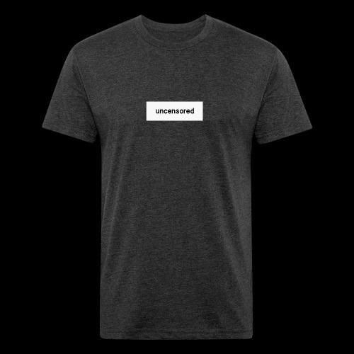 uncensored brand - Men’s Fitted Poly/Cotton T-Shirt