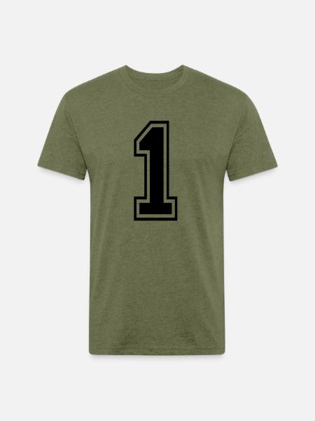 1 - Unisex Poly/Cotton T-Shirt - heather military green