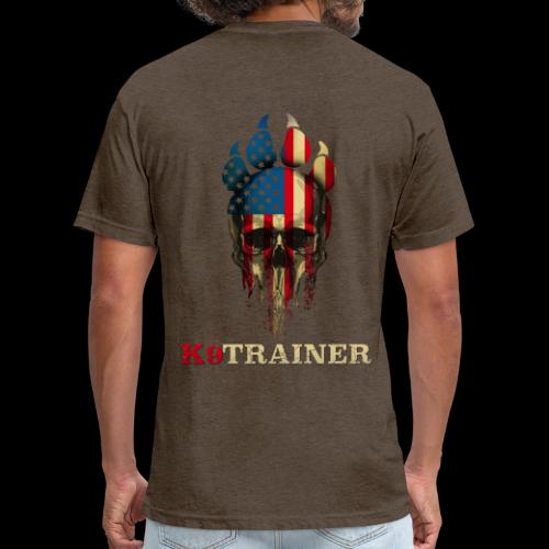 Two Minds-One Mission: K9 Trainer - Men’s Fitted Poly/Cotton T-Shirt