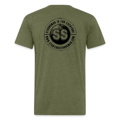 SS Atlas Stone Back - Men’s Fitted Poly/Cotton T-Shirt