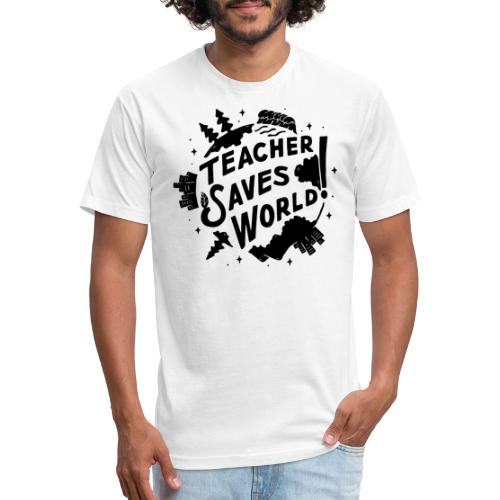TSW! Retro World Design - Fitted Cotton/Poly T-Shirt by Next Level