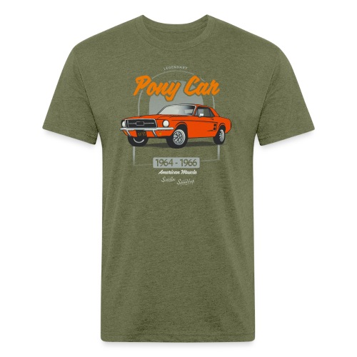 Legendary Pony Car - Fitted Cotton/Poly T-Shirt by Next Level