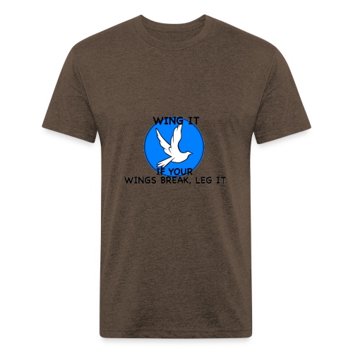 Wing it - Fitted Cotton/Poly T-Shirt by Next Level