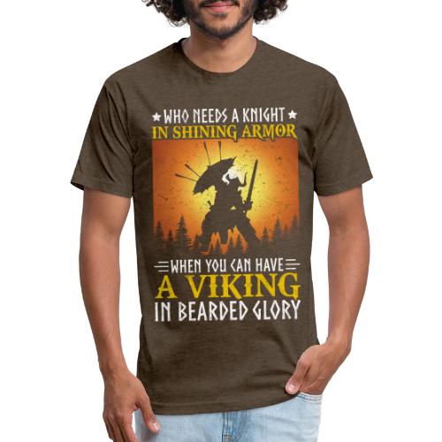 Viking & Beard Power - Unisex Poly/Cotton T-Shirt