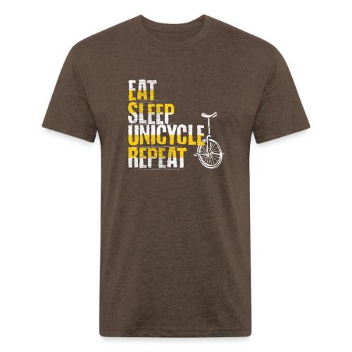 Eat Sleep Unicycle Repeat - Unisex Poly/Cotton T-Shirt