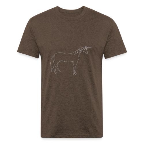 unicorn outline - Unisex Poly/Cotton T-Shirt