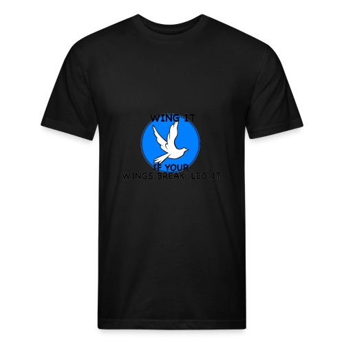 Wing it - Men’s Fitted Poly/Cotton T-Shirt