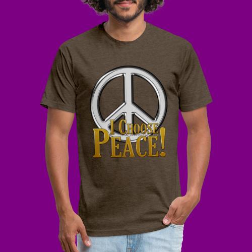 I Choose Peace - Men’s Fitted Poly/Cotton T-Shirt