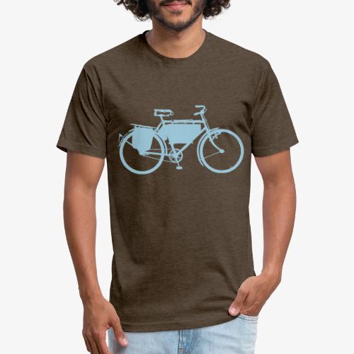 swiss_army_bike_bw - Men’s Fitted Poly/Cotton T-Shirt