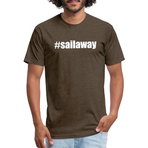 #SAILAWAY 001 - Men’s Fitted Poly/Cotton T-Shirt