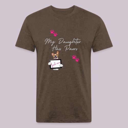 my daughter has paws - Unisex Poly/Cotton T-Shirt