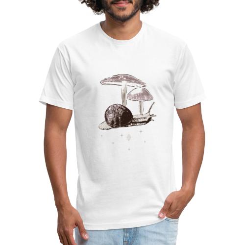 Mushrooms Snail Crystals - Men’s Fitted Poly/Cotton T-Shirt