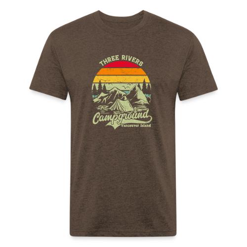 Three Rivers (light logo) - Men’s Fitted Poly/Cotton T-Shirt