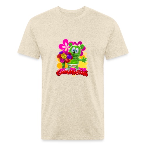 Gummibär Flowers - Men’s Fitted Poly/Cotton T-Shirt