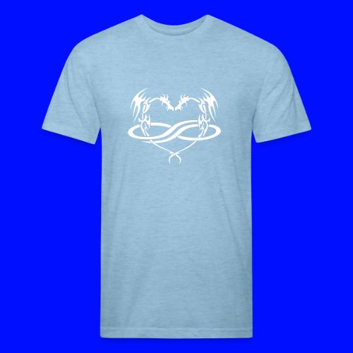 Polydragon (white) - Unisex Poly/Cotton T-Shirt