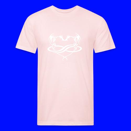 Polydragon (white) - Unisex Poly/Cotton T-Shirt