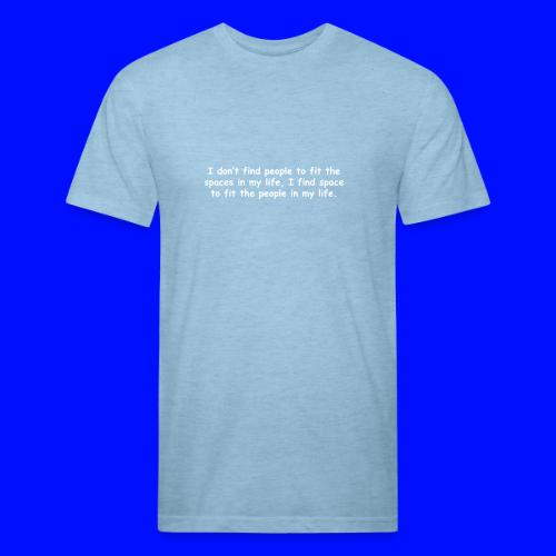 Spaces - Men’s Fitted Poly/Cotton T-Shirt