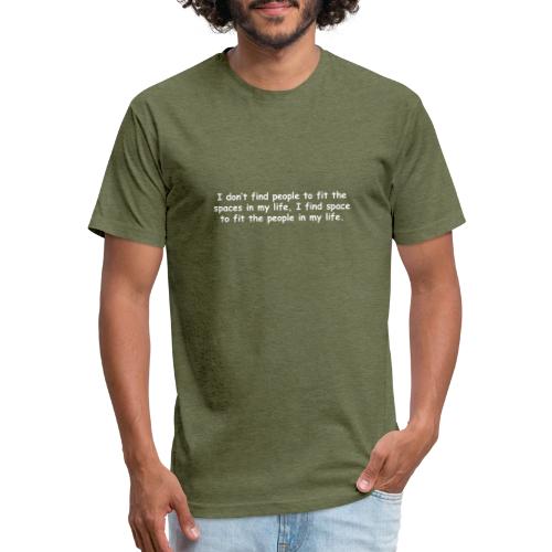 Spaces - Men’s Fitted Poly/Cotton T-Shirt