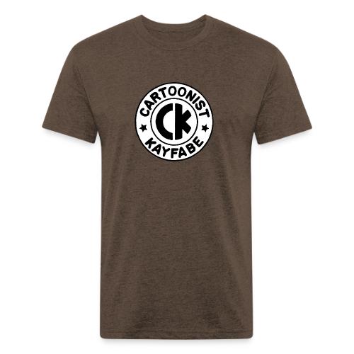 Cartoonist Kayfabe EC logo Black letters on White - Unisex Poly/Cotton T-Shirt