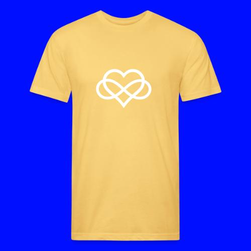 Infinity-Heart (white) - Unisex Poly/Cotton T-Shirt