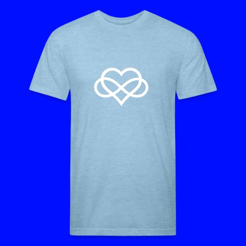 Infinity-Heart (white) - Unisex Poly/Cotton T-Shirt