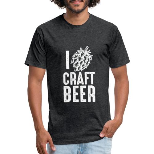 I Hop Craft Beer - Men’s Fitted Poly/Cotton T-Shirt